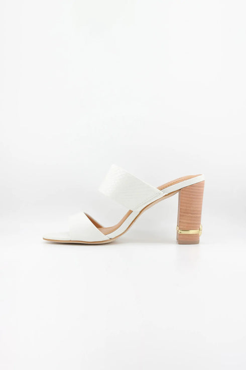 Jorge Bischoff Elegant Two-Strap Block Heel Sandals